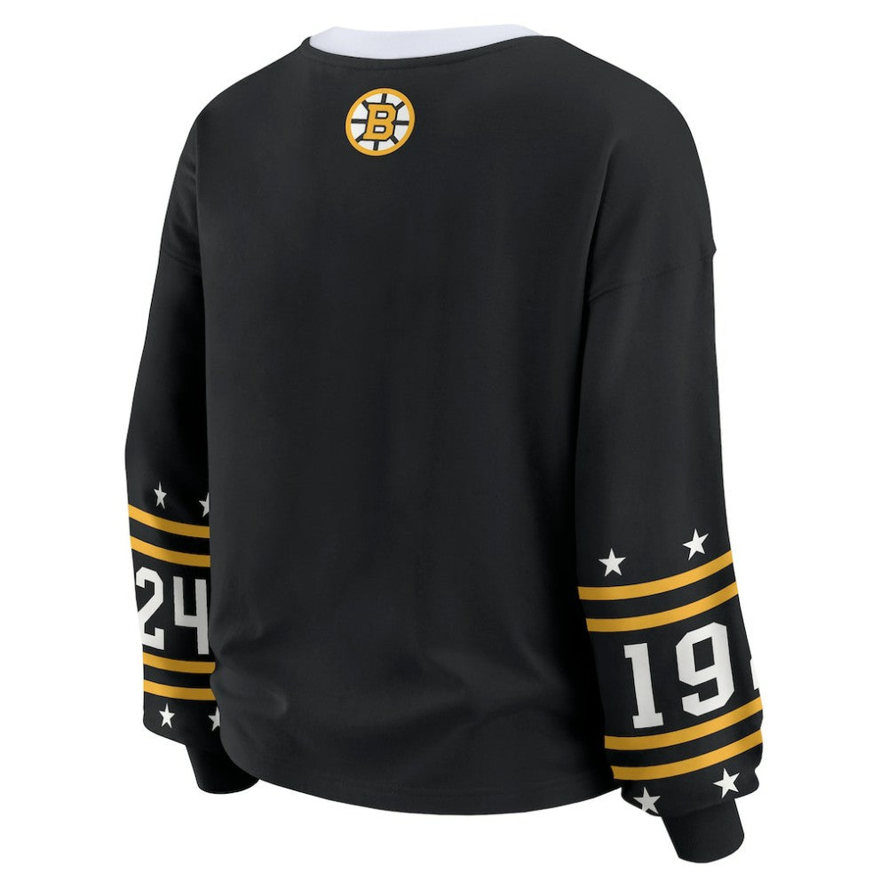 Boston Bruins WEAR by Erin Andrews Women's Long-Sleeve Sport T-Shirt - Black | NHL discount