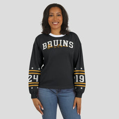 Boston Bruins WEAR by Erin Andrews Women's Long-Sleeve Sport T-Shirt - Black | NHL discount