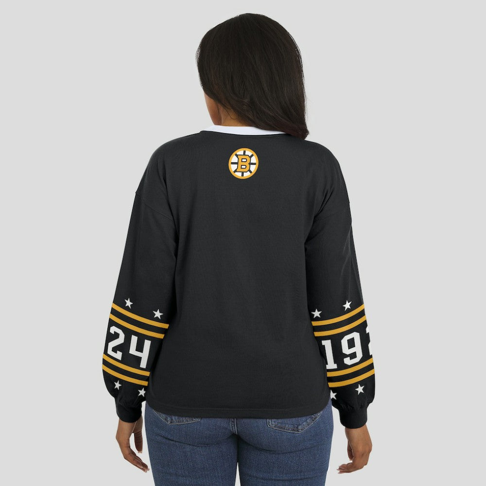Boston Bruins WEAR by Erin Andrews Women's Long-Sleeve Sport T-Shirt - Black | NHL discount