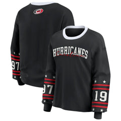 Carolina Hurricanes WEAR by Erin Andrews Women's Long-Sleeve Sport T-Shirt - Black | NHL discount