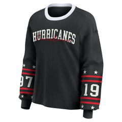 Carolina Hurricanes WEAR by Erin Andrews Women's Long-Sleeve Sport T-Shirt - Black | NHL discount