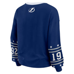 Tampa Bay Lightning WEAR by Erin Andrews Women's Long-Sleeve Sport T-Shirt - Blue | NHL sale