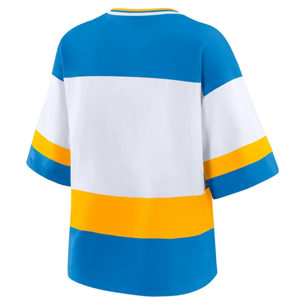 St. Louis Blues WEAR by Erin Andrews Women's Jersey Style Tee - Blue/White | NHL sale