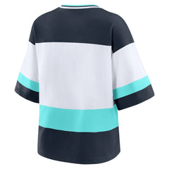 Seattle Kraken WEAR by Erin Andrews Women's Jersey Style Tee - Black/White | NHL sale