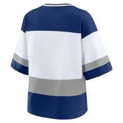 Tampa Bay Lightning WEAR by Erin Andrews Women's Jersey Style Tee - Blue/White | NHL online