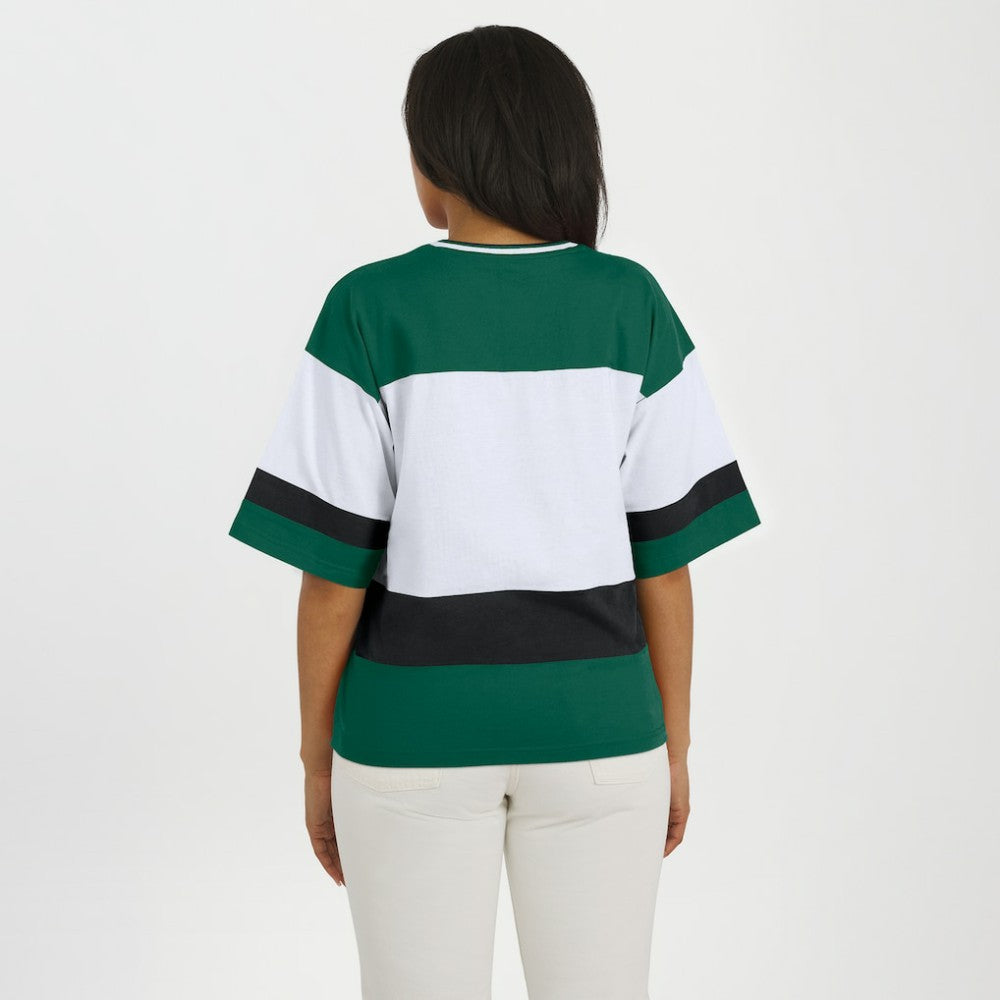 Minnesota Wild WEAR by Erin Andrews Women's Jersey Style Tee - Green/White | NHL on sale