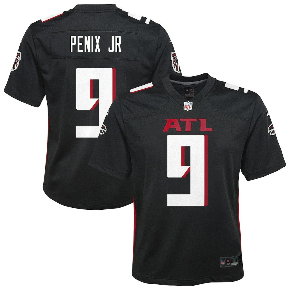 Michael Penix Jr. Atlanta Falcons Youth Team Game Jersey - Black - Nike