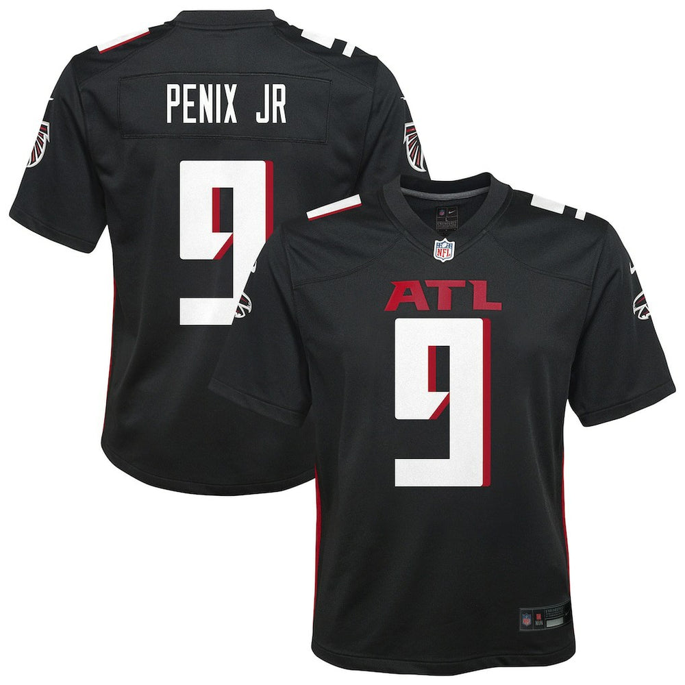 Michael Penix Jr. Atlanta Falcons Youth Team Game Jersey - Black - Nike