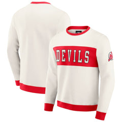 New Jersey Devils Darius Rucker Collection by Fanatics Colorblock Pullover Sweatshirt - Cream | Fanatics sale
