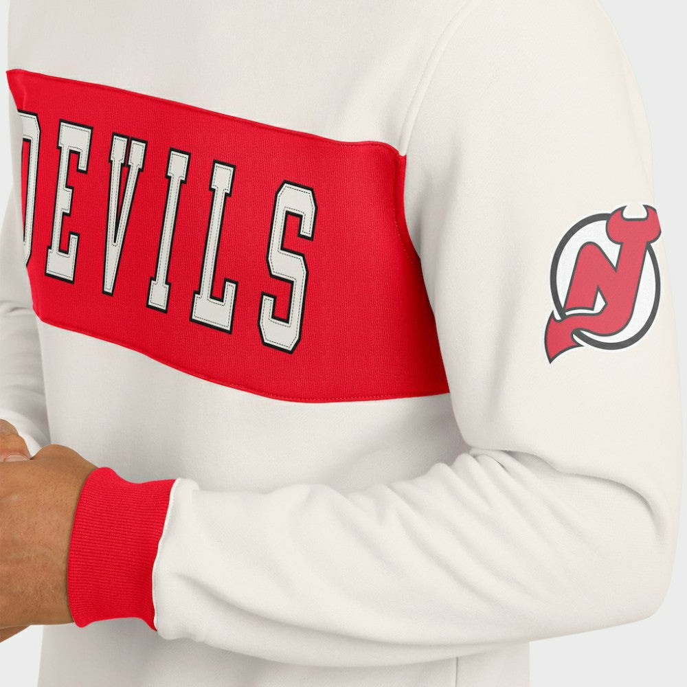 New Jersey Devils Darius Rucker Collection by Fanatics Colorblock Pullover Sweatshirt - Cream | Fanatics sale