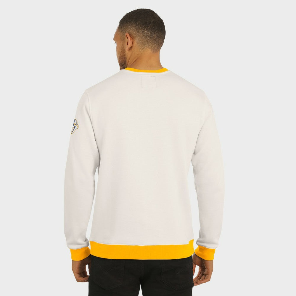 Nashville Predators Darius Rucker Collection by Fanatics Colorblock Pullover Sweatshirt - Cream | Fanatics Lifestyle