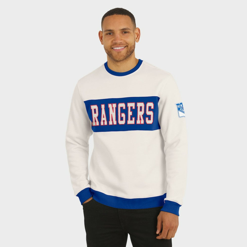 New York Rangers Darius Rucker Collection by Fanatics Colorblock Pullover Sweatshirt - Cream | Fanatics online