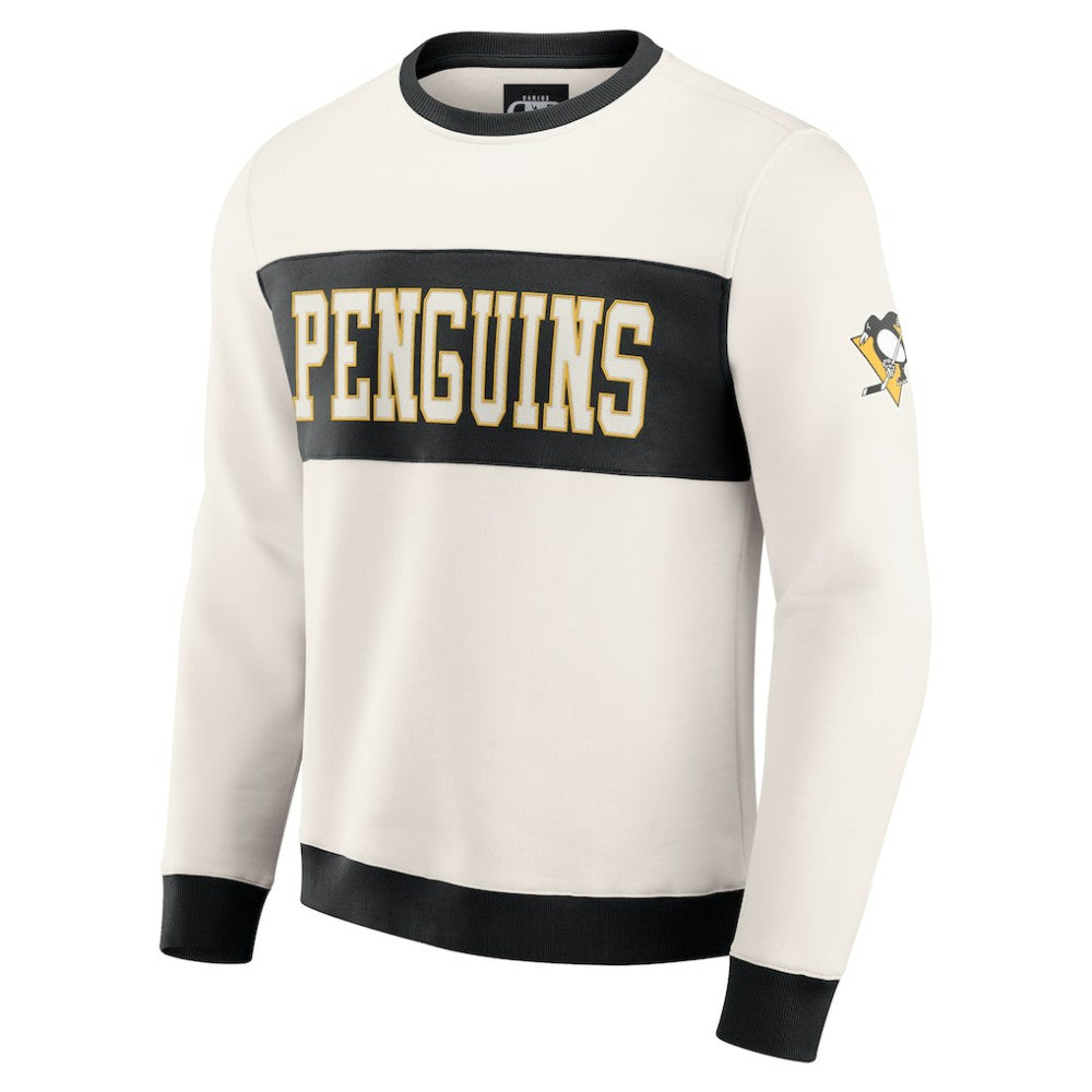 Pittsburgh Penguins Darius Rucker Collection by Fanatics Colorblock Pullover Sweatshirt - Cream | Fanatics online