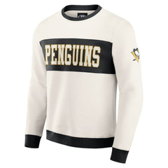 Pittsburgh Penguins Darius Rucker Collection by Fanatics Colorblock Pullover Sweatshirt - Cream | Fanatics online