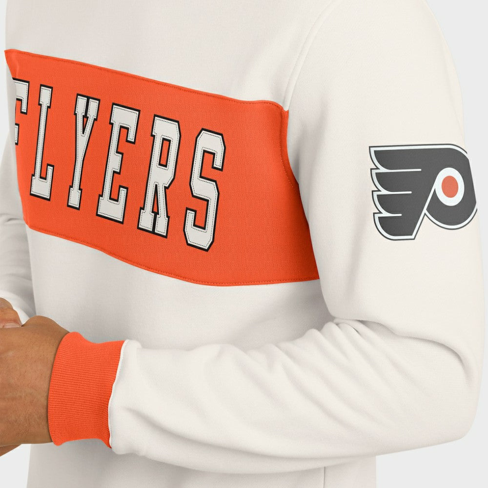 Philadelphia Flyers Darius Rucker Collection by Fanatics Colorblock Pullover Sweatshirt - Cream | Fanatics Lifestyle