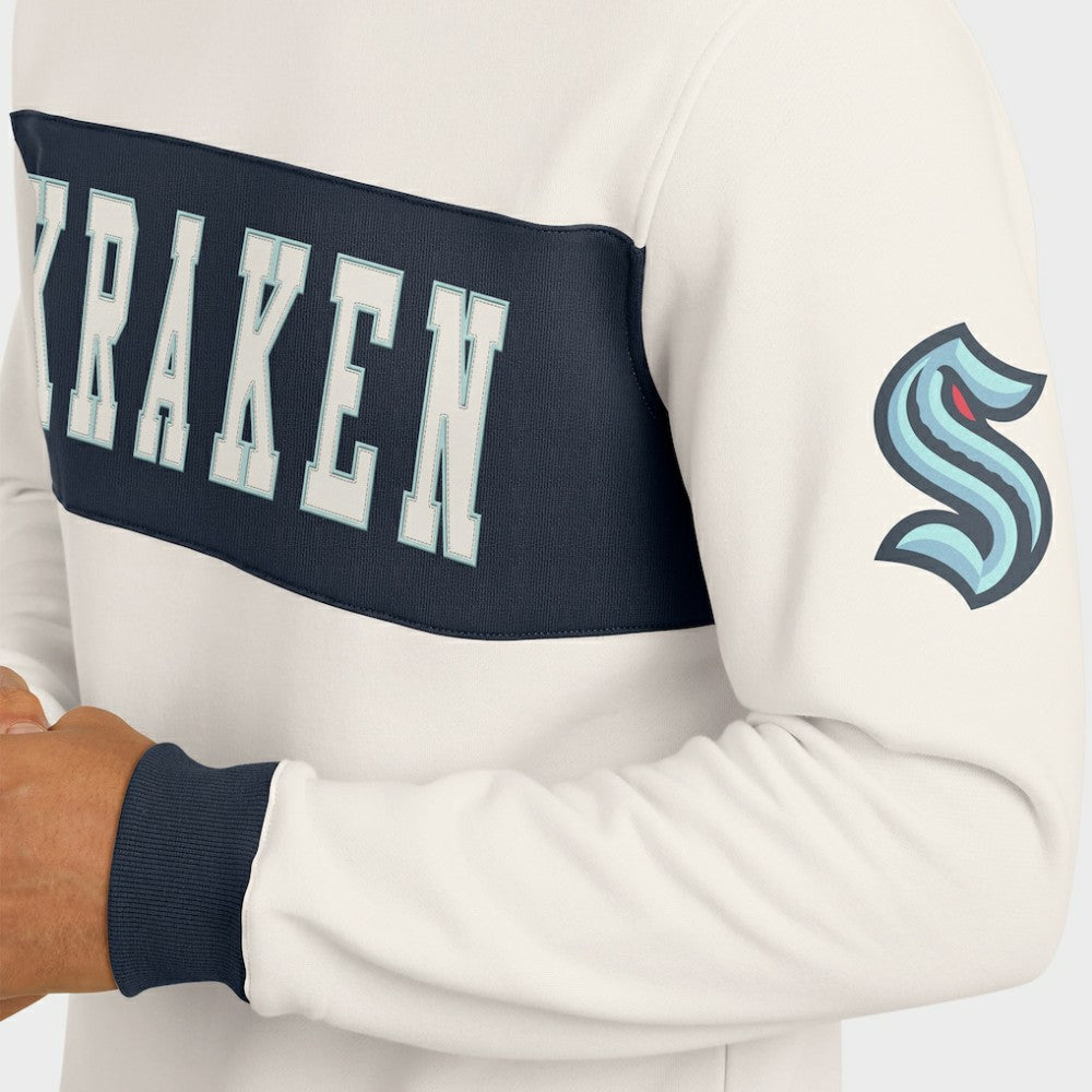 Seattle Kraken Darius Rucker Collection by Fanatics Colorblock Pullover Sweatshirt - Cream | Fanatics sale