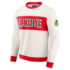 Chicago Blackhawks Darius Rucker Collection by Fanatics Colorblock Pullover Sweatshirt - Cream | Fanatics online