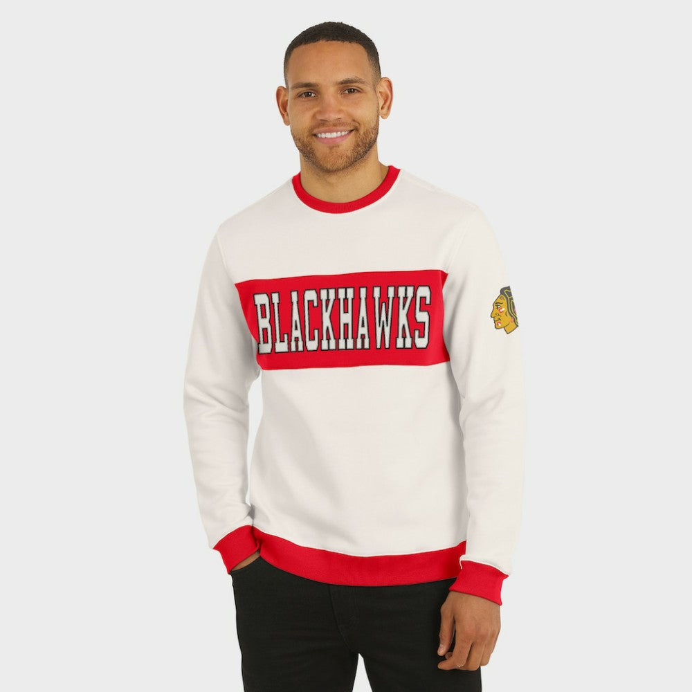 Chicago Blackhawks Darius Rucker Collection by Fanatics Colorblock Pullover Sweatshirt - Cream | Fanatics online