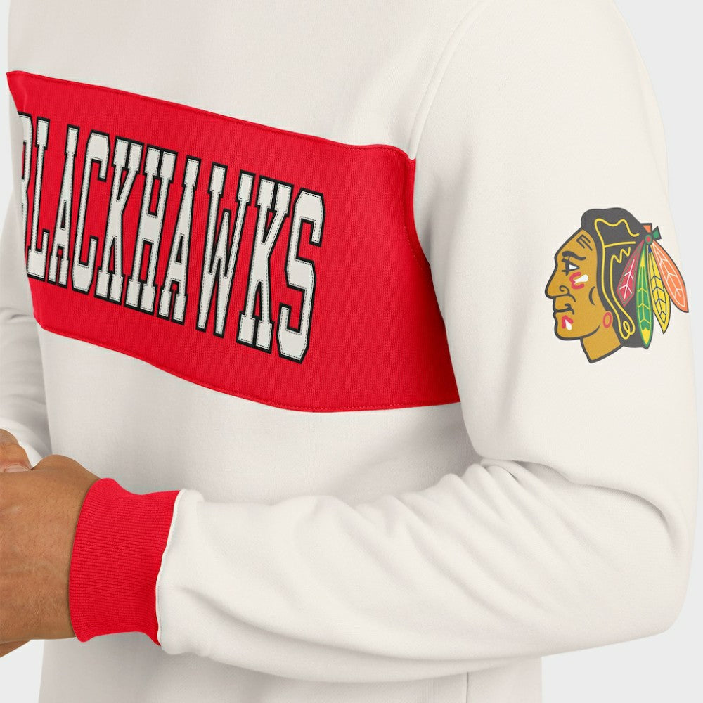 Chicago Blackhawks Darius Rucker Collection by Fanatics Colorblock Pullover Sweatshirt - Cream | Fanatics online