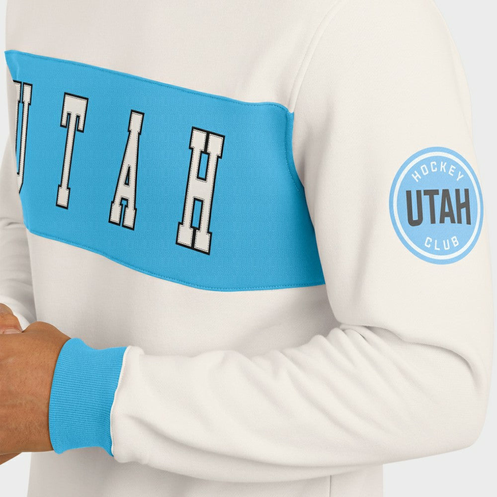 Utah Hockey Club Darius Rucker Collection by Fanatics Colorblock Pullover Sweatshirt - Cream | Fanatics Lifestyle