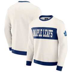 Toronto Maple Leafs Darius Rucker Collection by Fanatics Colorblock Pullover Sweatshirt - Cream | Fanatics online