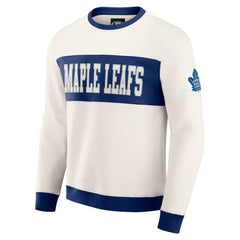 Toronto Maple Leafs Darius Rucker Collection by Fanatics Colorblock Pullover Sweatshirt - Cream | Fanatics online