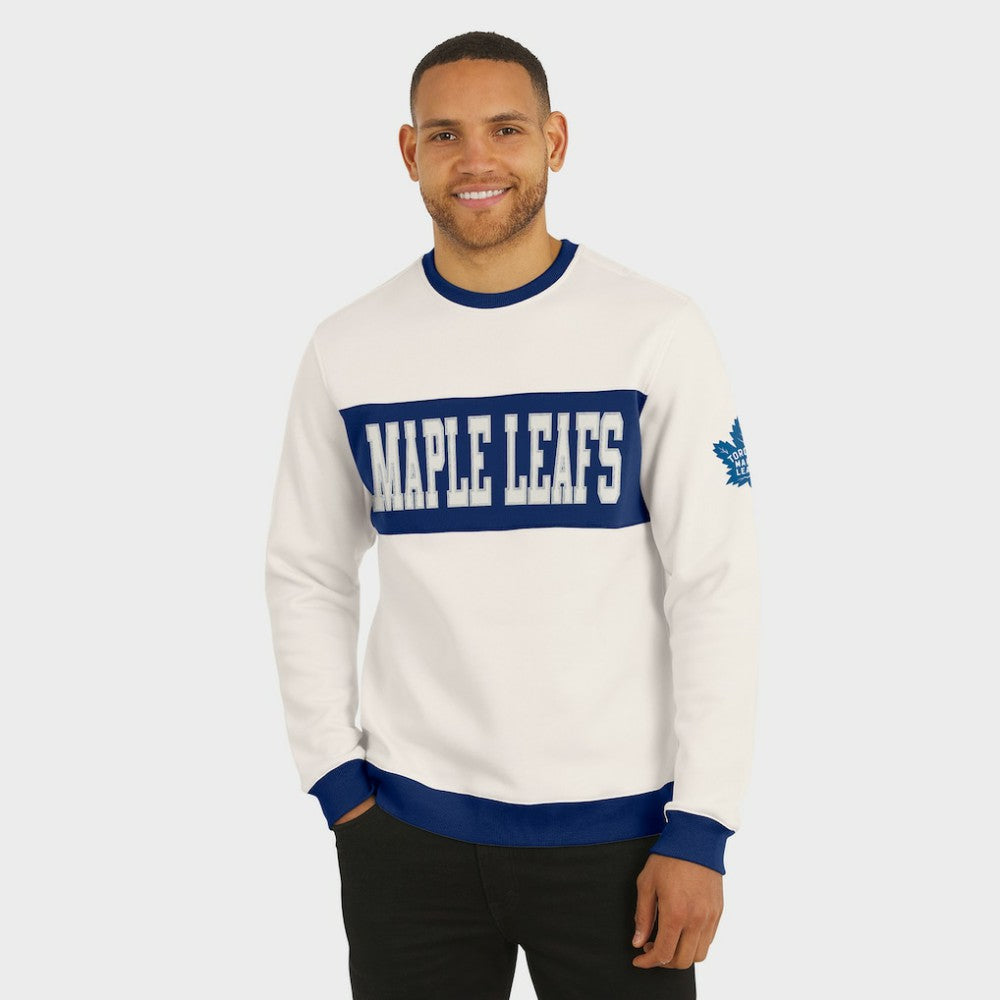 Toronto Maple Leafs Darius Rucker Collection by Fanatics Colorblock Pullover Sweatshirt - Cream | Fanatics online