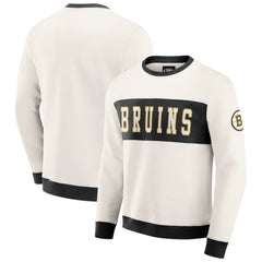 Boston Bruins Darius Rucker Collection by Fanatics Colorblock Pullover Sweatshirt - Cream | Fanatics sale