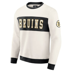 Boston Bruins Darius Rucker Collection by Fanatics Colorblock Pullover Sweatshirt - Cream | Fanatics sale