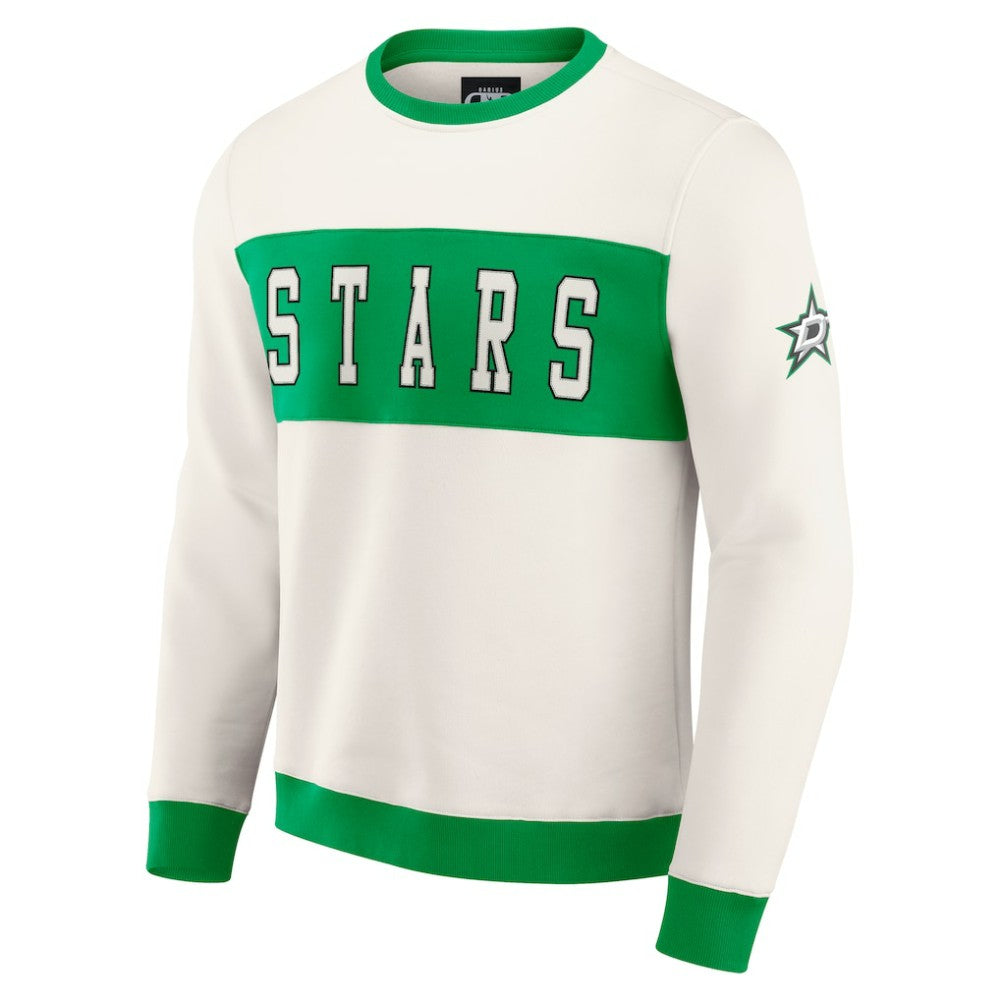 Dallas Stars Darius Rucker Collection by Fanatics Colorblock Pullover Sweatshirt - Cream | Fanatics online