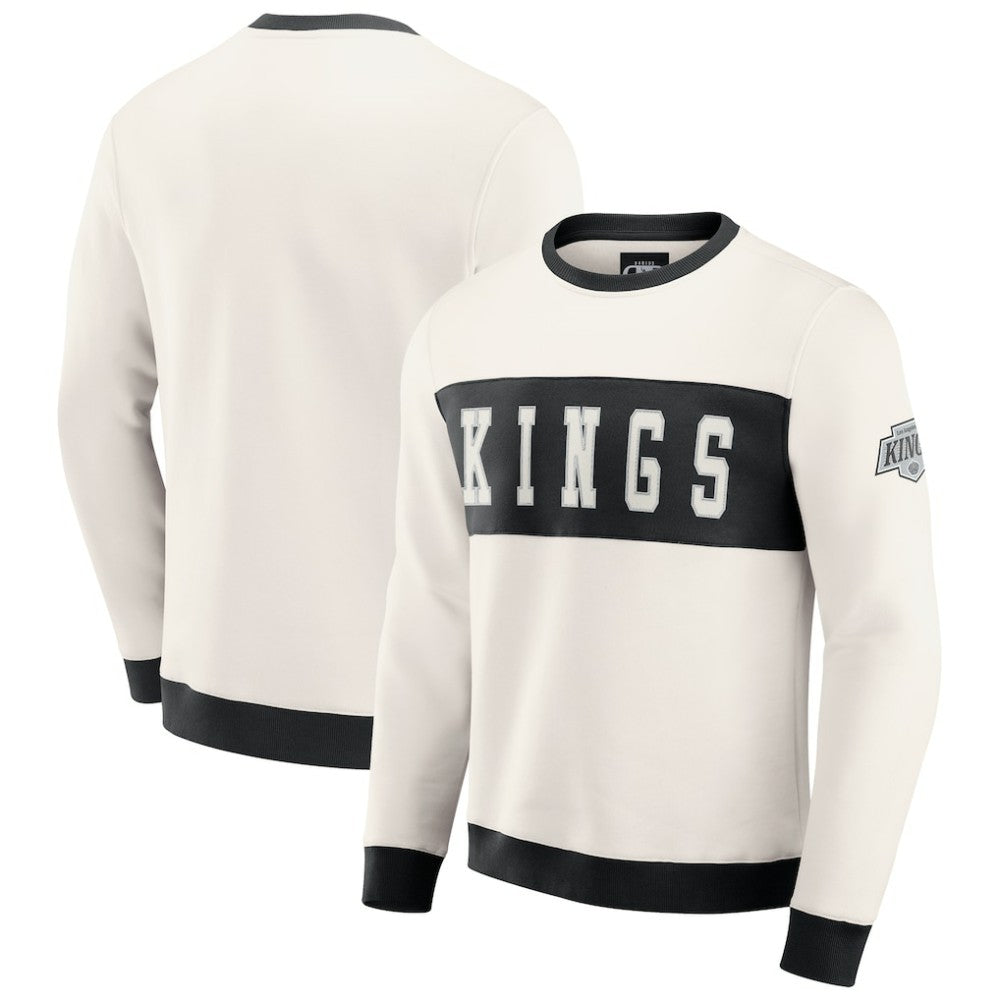 Los Angeles Kings Darius Rucker Collection by Fanatics Colorblock Pullover Sweatshirt - Cream | Fanatics discount