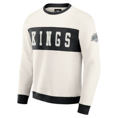 Los Angeles Kings Darius Rucker Collection by Fanatics Colorblock Pullover Sweatshirt - Cream | Fanatics discount