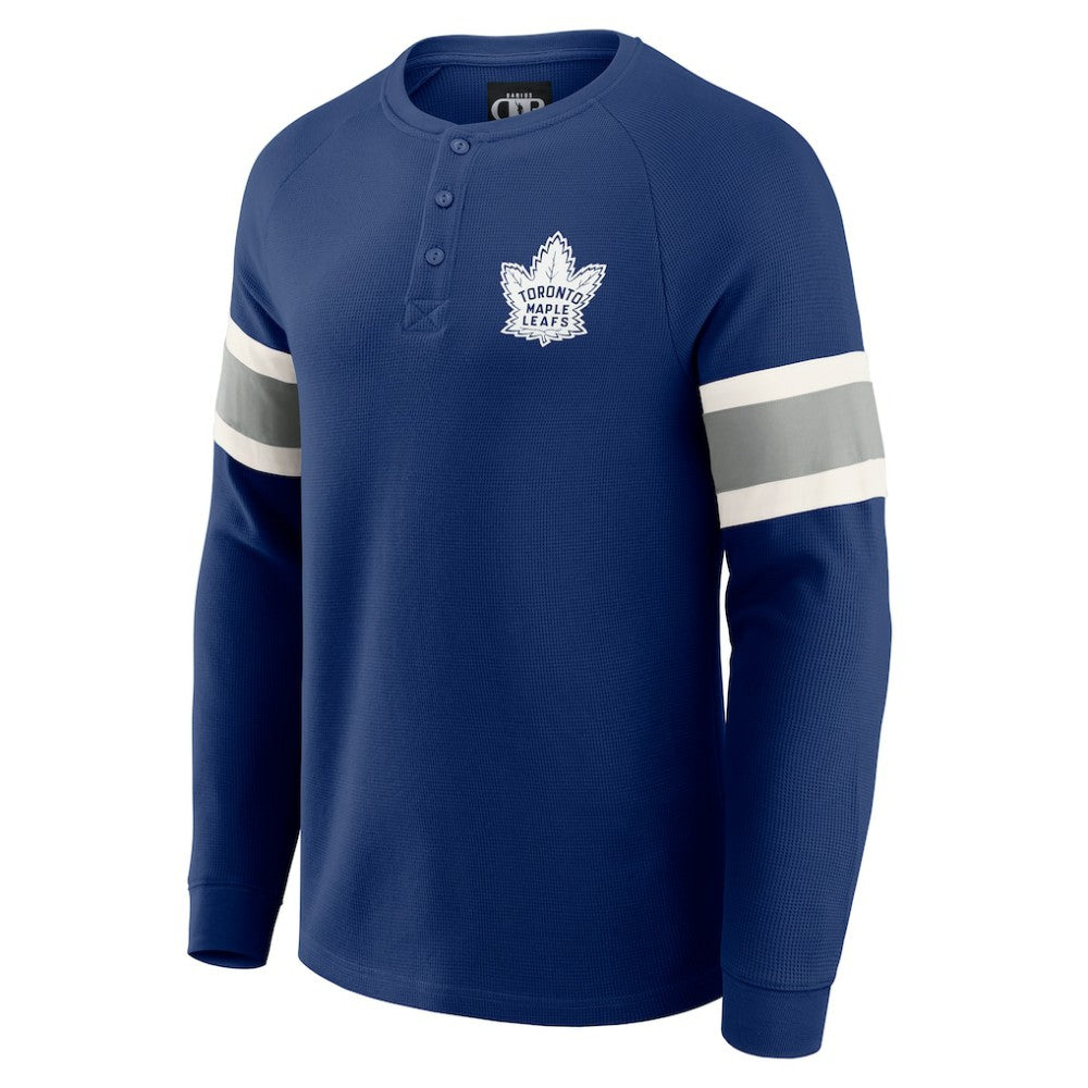 Toronto Maple Leafs Darius Rucker Collection by Fanatics Waffle-Knit Raglan Long Sleeve Henley T-Shirt - Navy | Fanatics near me
