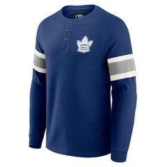 Toronto Maple Leafs Darius Rucker Collection by Fanatics Waffle-Knit Raglan Long Sleeve Henley T-Shirt - Navy | Fanatics near me