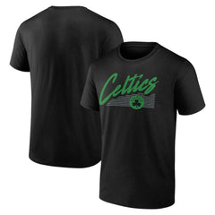 Boston Celtics Color Block Slant T-Shirt Black