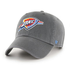 47 brand Oklahoma City Thunder '47 Core Logo Clean Up Adjustable Hat Charcoal