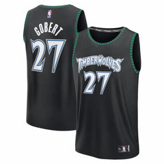 Fanatics Rudy Gobert Minnesota Timberwolves Fastbreak Jersey Classic Edition Black