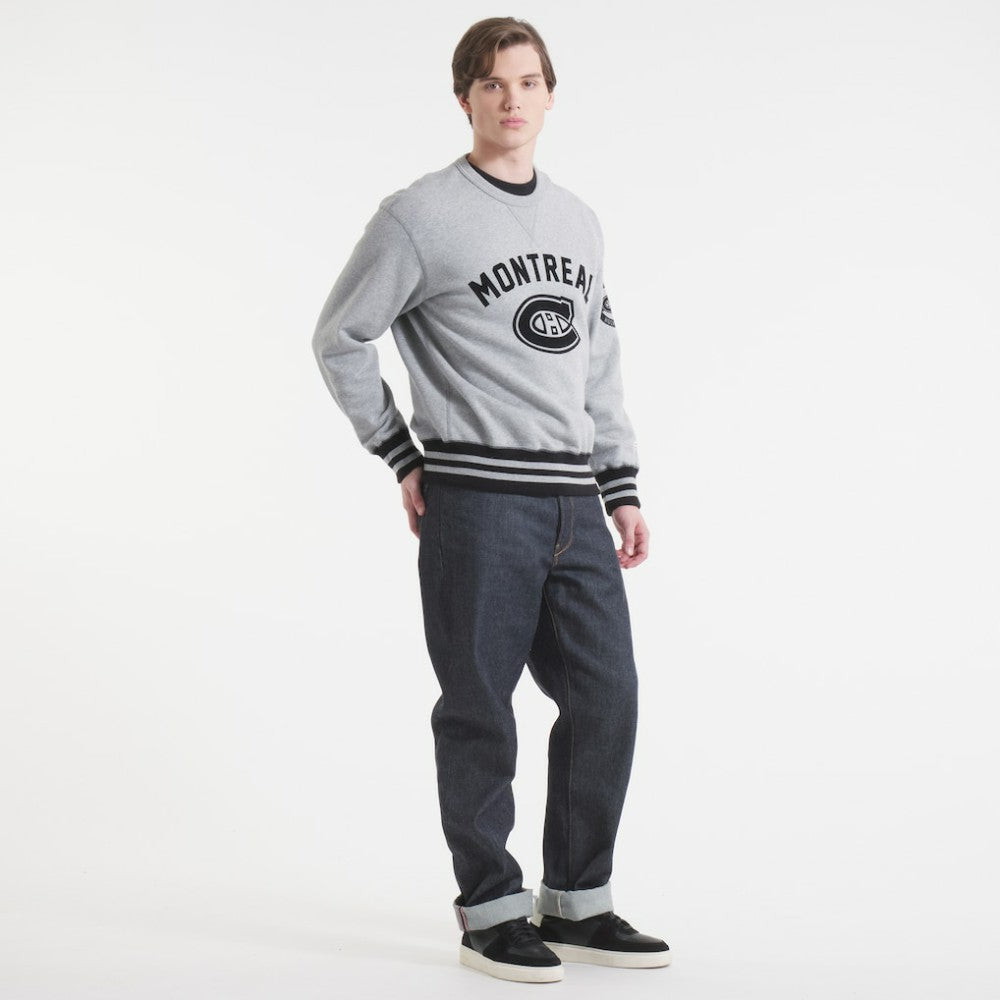 Montreal Canadiens Todd Snyder by Fanatics Relaxed Canadian Fleece Crew - Athletic Heather Gray | Fanatics online