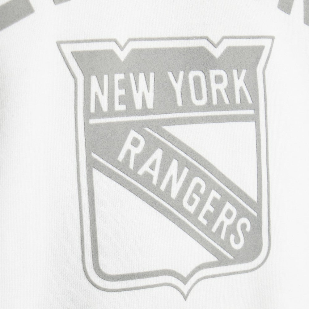 New York Rangers Todd Snyder by Fanatics Relaxed Canadian Fleece Crew - White | Fanatics near me