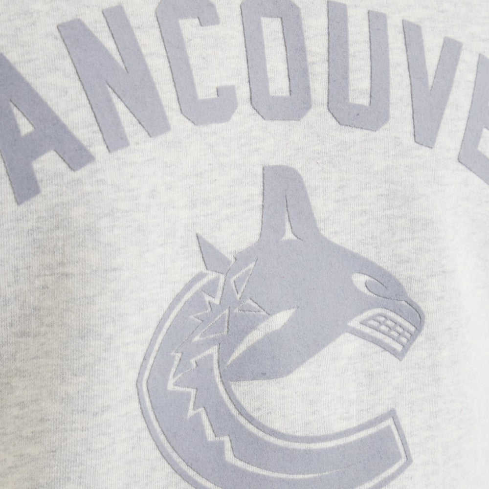 Vancouver Canucks Todd Snyder by Fanatics Relaxed Canadian Fleece Crew - Heather Gray | Fanatics Lifestyle
