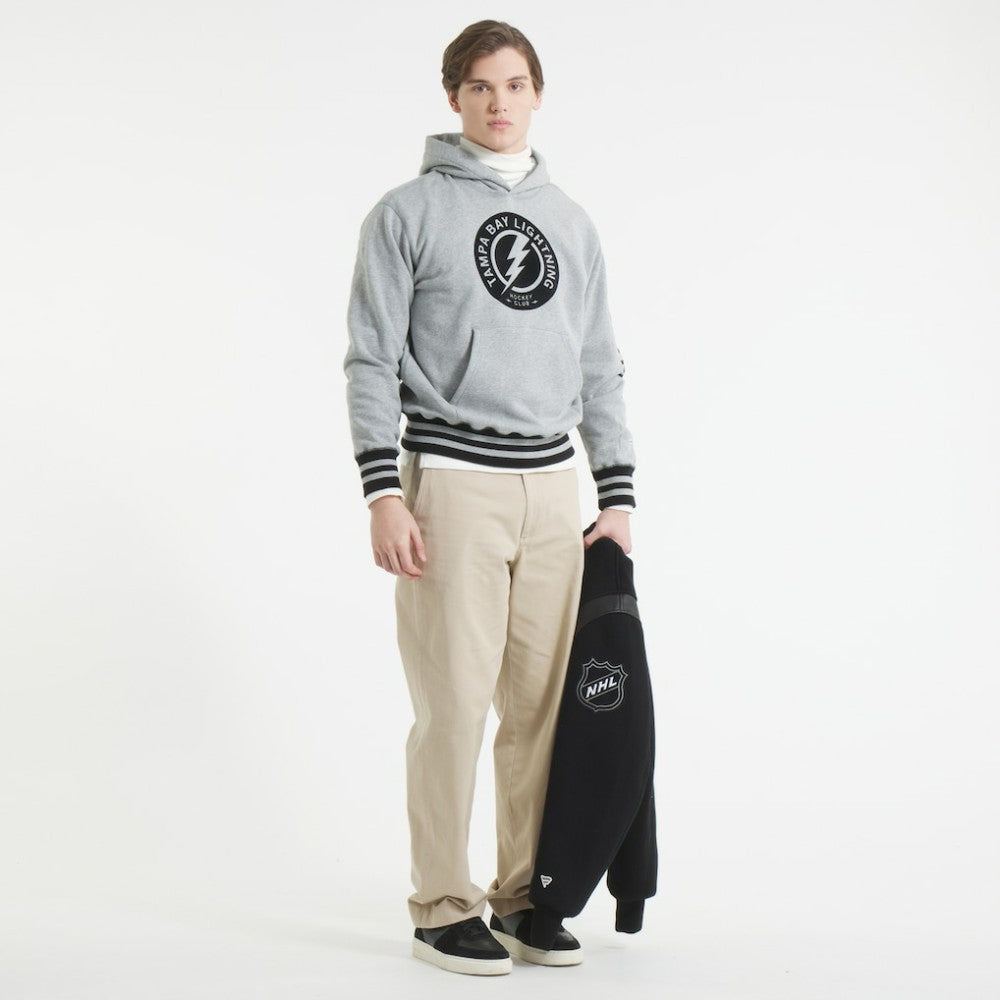 Tampa Bay Lightning Todd Snyder by Fanatics Relaxed Canadian Fleece Hoodie - Athletic Heather Gray | Fanatics online