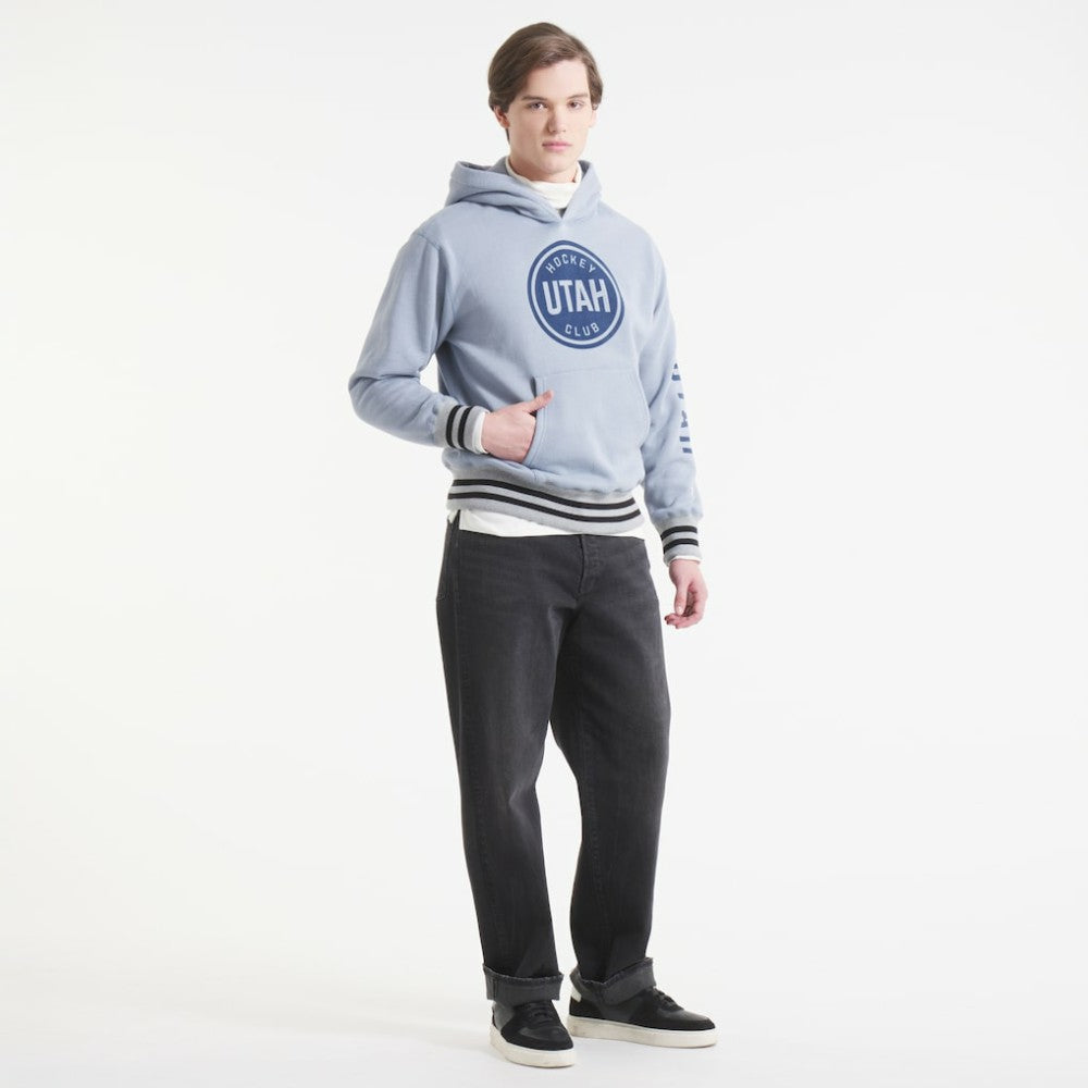 Utah Mammoth Todd Snyder by Fanatics Relaxed Canadian Fleece Hoodie - Gray | Fanatics on sale