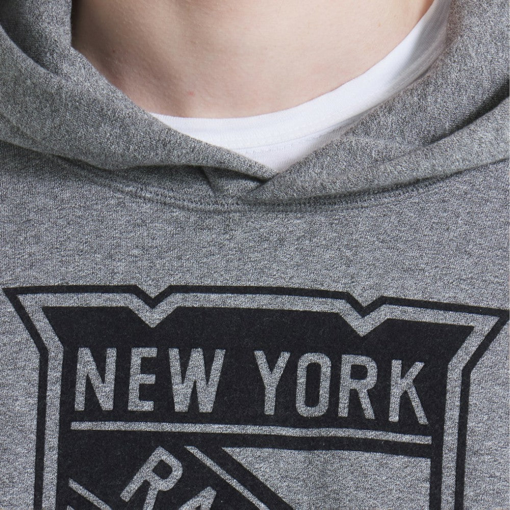 New York Rangers Todd Snyder by Fanatics Relaxed Canadian Fleece Hoodie - Dark Heather Gray | Fanatics Clearance