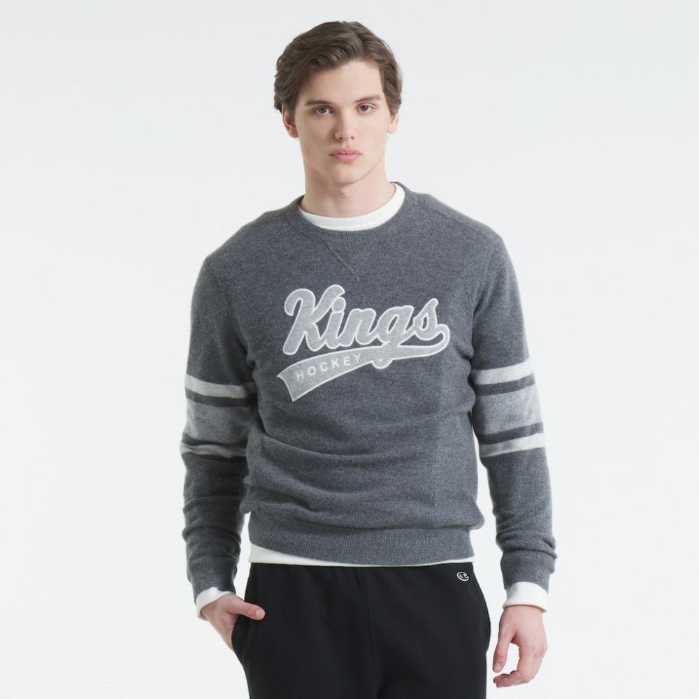 Los Angeles Kings Todd Snyder by Fanatics Cashmere Crew Sweater - Heather Gray | Fanatics discount