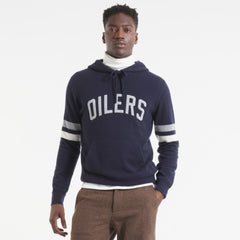 Edmonton Oilers Todd Snyder by Fanatics Cashmere Hooded Sweater - Navy | Fanatics online