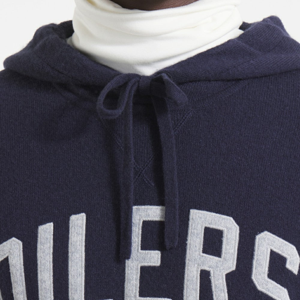 Edmonton Oilers Todd Snyder by Fanatics Cashmere Hooded Sweater - Navy | Fanatics online