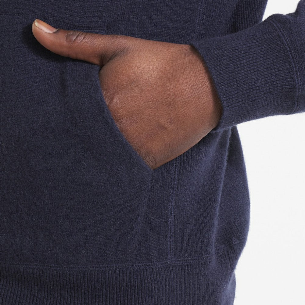 Edmonton Oilers Todd Snyder by Fanatics Cashmere Hooded Sweater - Navy | Fanatics online