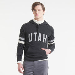 Utah Mammoth Todd Snyder by Fanatics Cashmere Hooded Sweater - Heather Black | Fanatics discount
