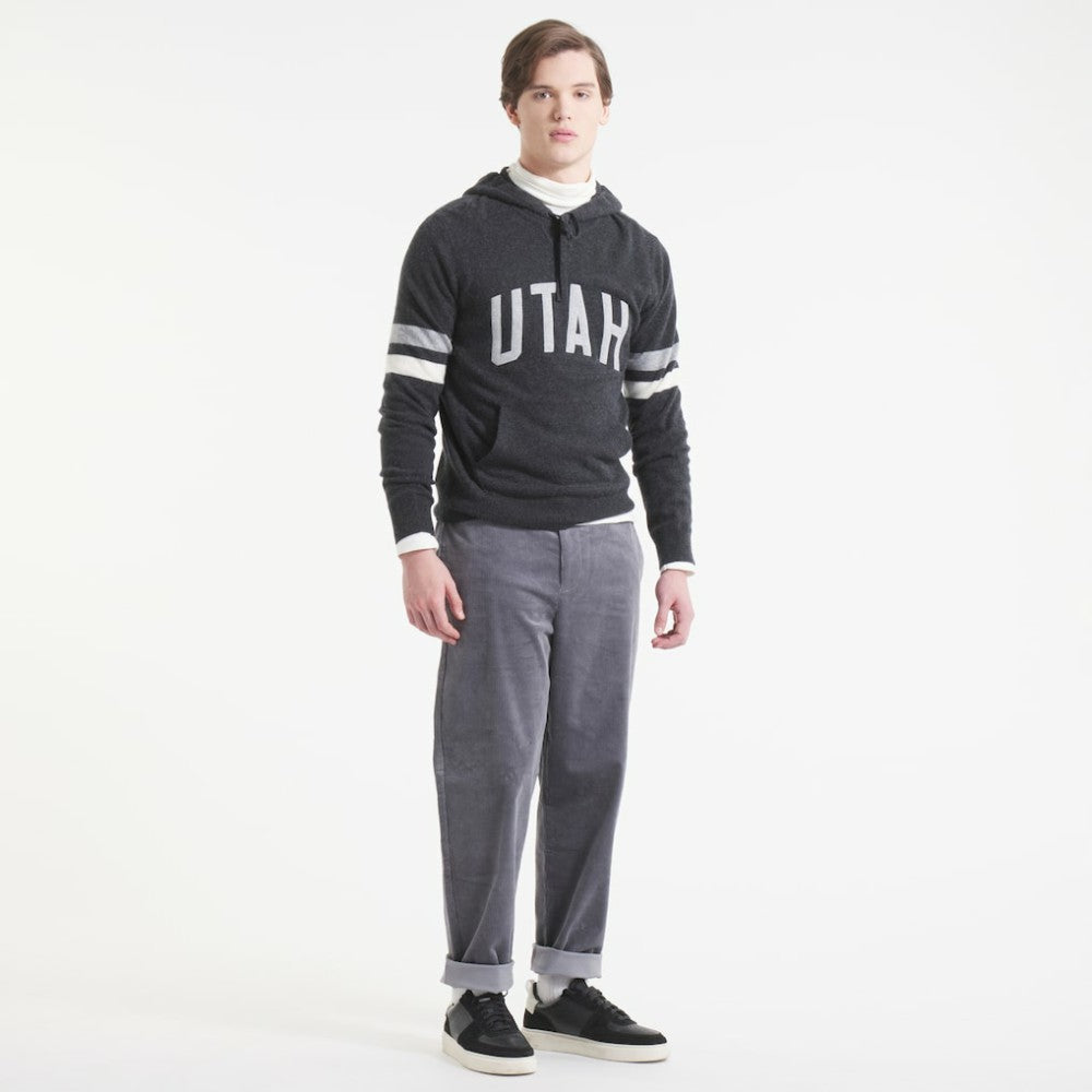 Utah Mammoth Todd Snyder by Fanatics Cashmere Hooded Sweater - Heather Black | Fanatics discount