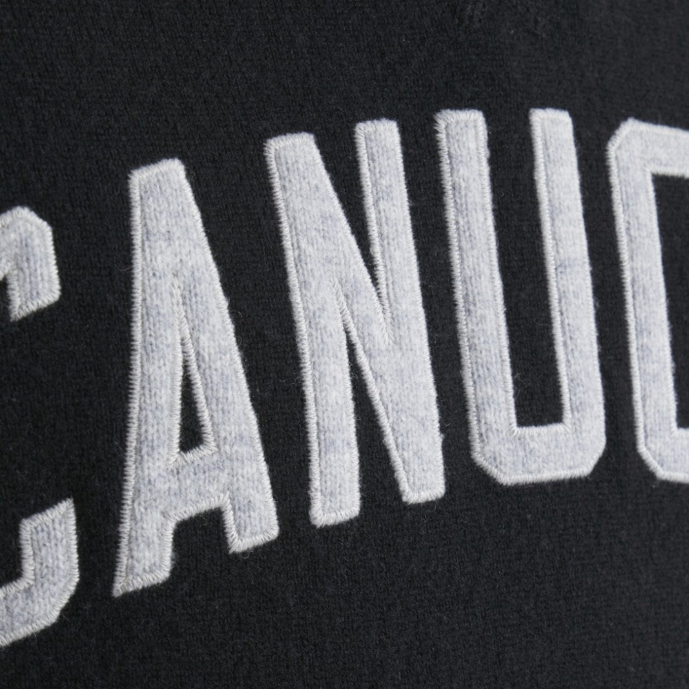 Vancouver Canucks Todd Snyder by Fanatics Cashmere Hooded Sweater - Black | Fanatics discount